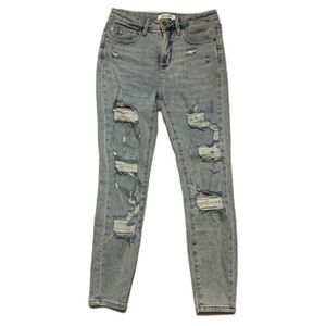 Judy Blue Bellevue High Rise Tummy Control Distressed Skinny Jeans 9/29 JB88431